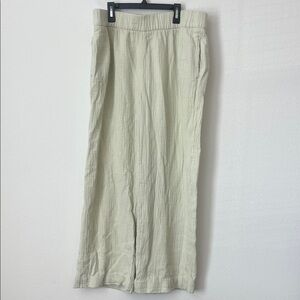 Wonderly Green Texture High Waist Pull On Pants